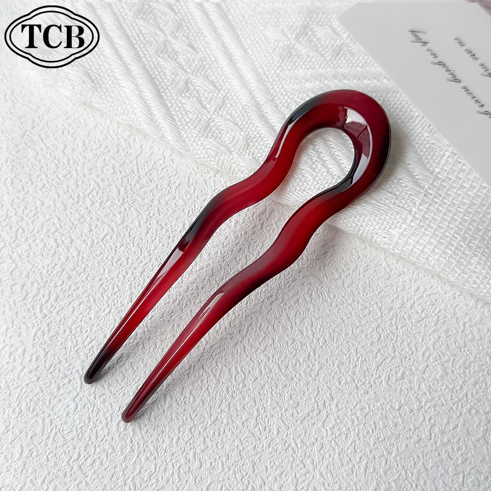 Elegant 2025 U-Shaped Japanese Korean Hairpin Clip for Buns