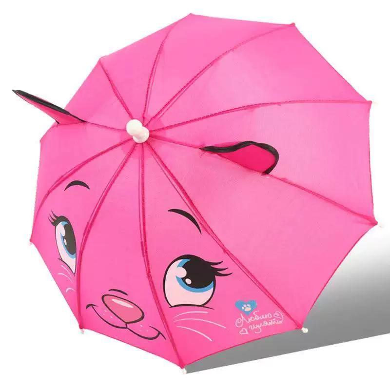 Children's Umbrella for Boys, Kindergarten-Specific Mini Umbrella for 1-2-3-4 Year Old Kids, Ultra-Light Cartoon Umbrella, Cute and Sun-Protective