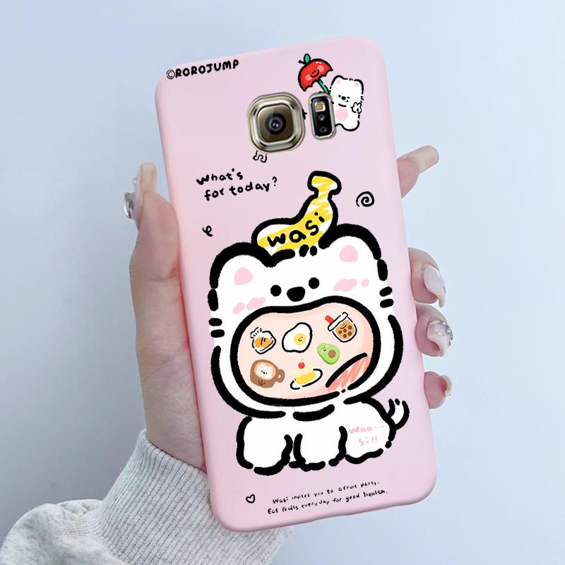 For Samsung Galaxy S6 G920F S6 edge G925F Phone Case Popular Butterfly Flower Girl Design Soft Silicone TPU Back Housing Covers
