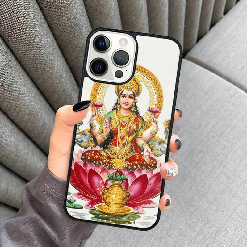 Lakshmi Hindu Goddess Phone Case For iPhone 17 Air 16 16e 15 13 14 Pro Max 11 12 Plus 2022 MAX Shell Cover coque