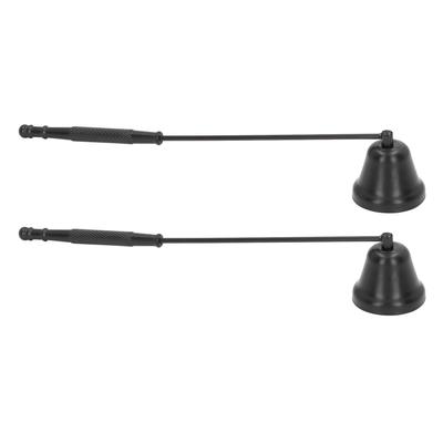 2PCS Candle Snuffer with Long Handle Bell Shape Metal Flame Snuffer Cover Wick Extinguishing Tool