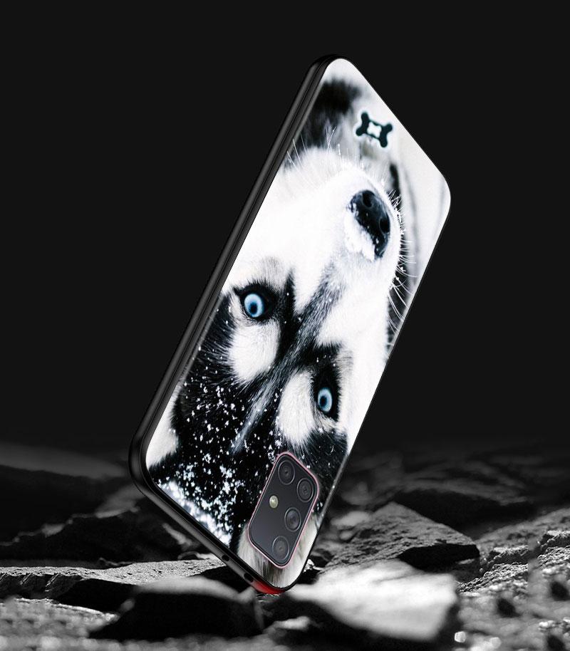 Alaskan Husky Dog Cute Puppy Phone Case for Samsung Galaxy A51 A71 A21S A12 A11 A31 A52 A41 A32 A72 A02S A01 5G Silicon Cover