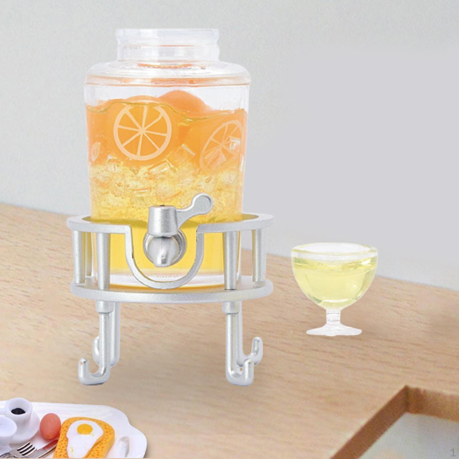 Doll House Drinks Buckets Set Simulation Juice Bucket Model Ornament Micro Landscape Dollhouse