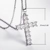 Cross-shaped Pendant Necklace Luxury Zirconia Delicate Accessories Anniversary Gift Women Statement Cross Necklaces