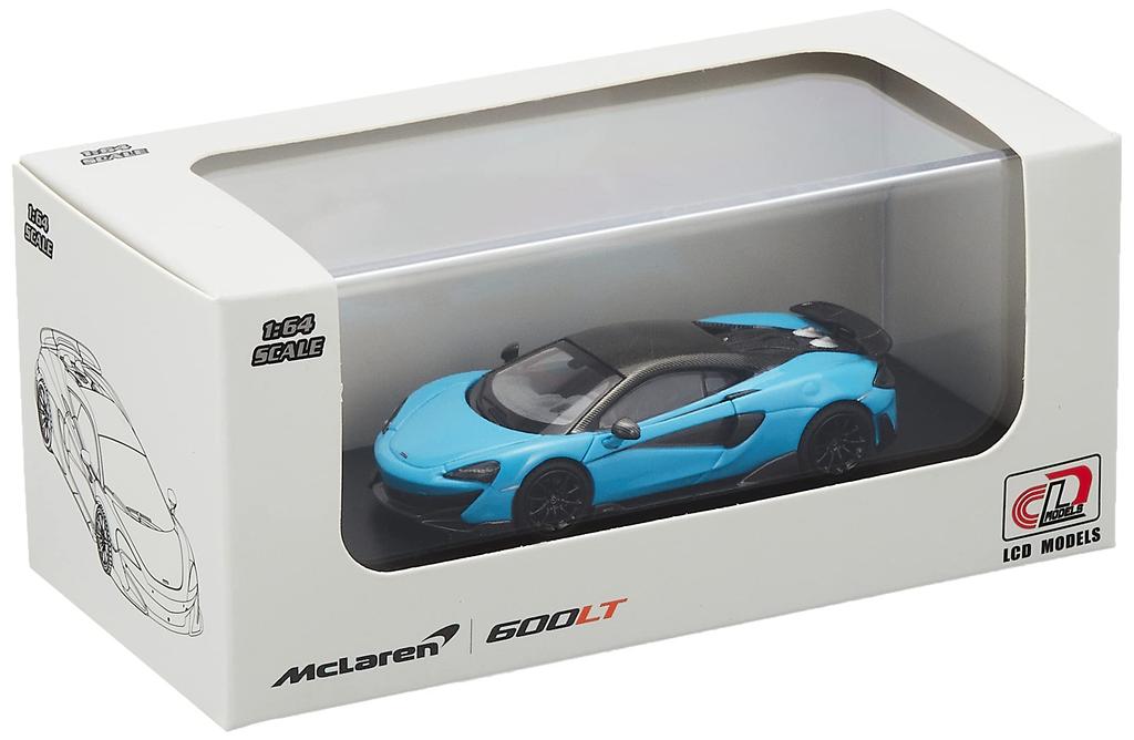 Aoshima Bunka Kyozaisha Skynet Car McLaren 600LT Curacao Blue Finished Product TheMini 1/64