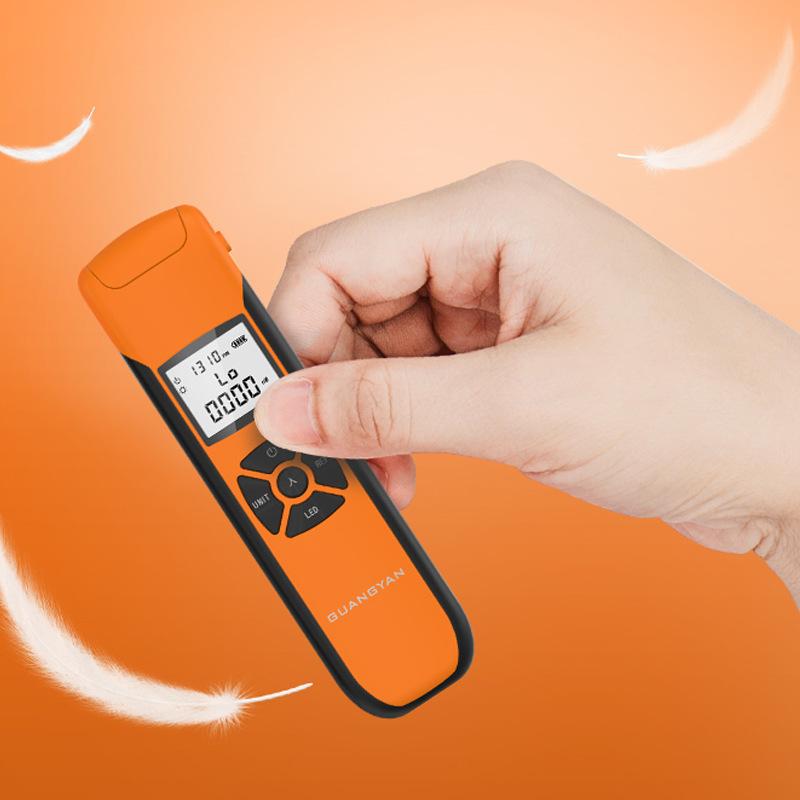G10 High Precision Optical Power Meter FTTH Fiber Optic Power Meter with Flash Light OPM FC/SC/ST Rechargeable Battery