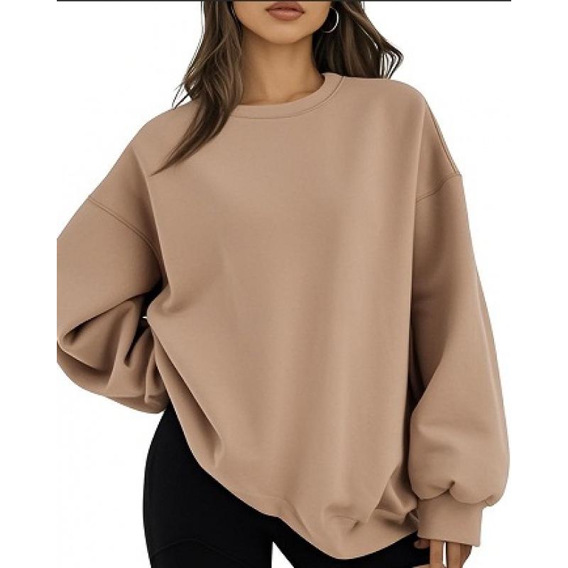 Unisex Round Neck Loose Sweatshirt Hoodie - Long Sleeve Casual Top for Spring, Autumn, and Winter