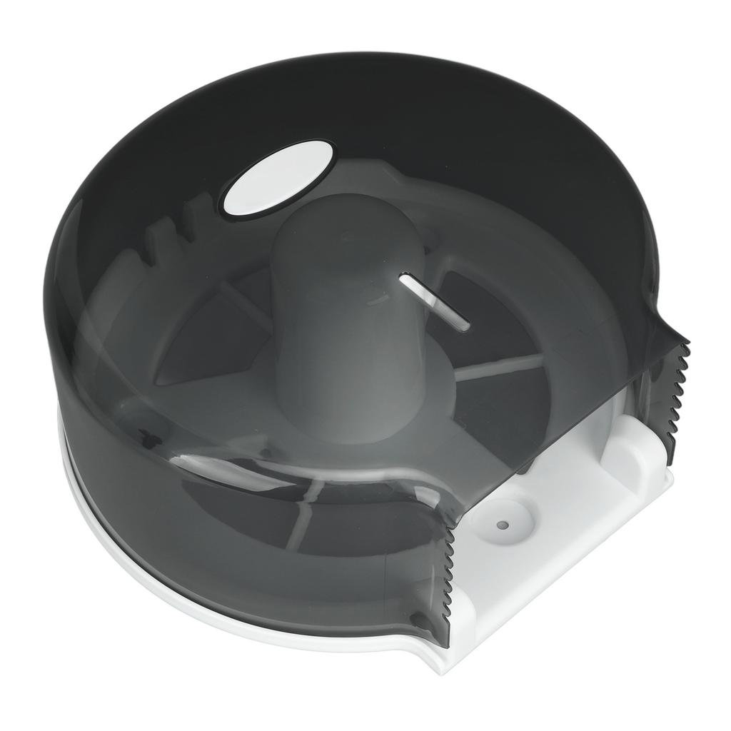 Single Roll Tissue Dispenser Jumbo Tissue Dispenser Toilet Paper Roller for Hotel Bar Transparent Black