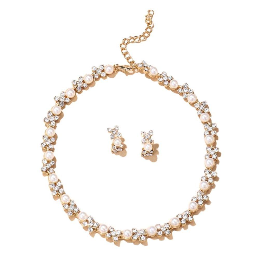 Necklace Jewellery Set for Women Latest Stylish Design Fancy Pearl Choker