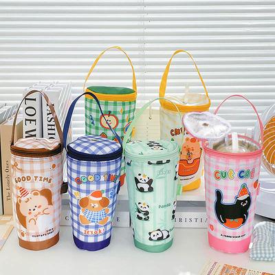 1 Stück Tragbare Milchtee-Tragetasche Wärmeerhaltetasche Umweltfreundliche Handtasche Tragen Isolierte Becherabdeckung Thermobecher-Zubehör