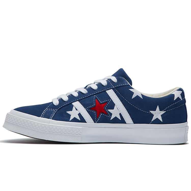 

Кроссовки унисекс Converse One Star Academy Ox Navy Blue Enamel Red 165026C