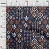 oneOone Cotton Flex Fabric Block & Geometric Ikat Print Fabric By The Yard 40 Inch