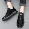 Quality Men's Cow Leather Casual Shoes 2025 Thick Soled Oxford Shoes Fashion New Men's Height Increasing British Style Shoes