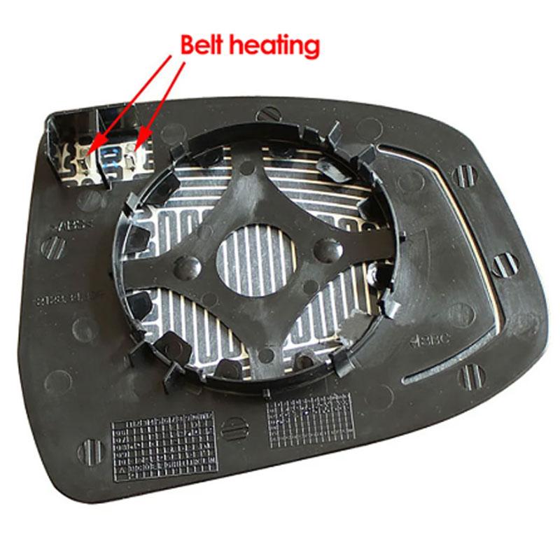 Cristal de Espejo Lateral Calefactado para Ford Focus II III MK2 MK3 Puerta Ala Retrovisor Izquierdo Derecho Marcha Atrás Retrovisor Reflector Cristal