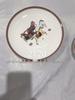 British Retro Hermes Bone China Oval Plate - Spray Painted Cartoon Design
