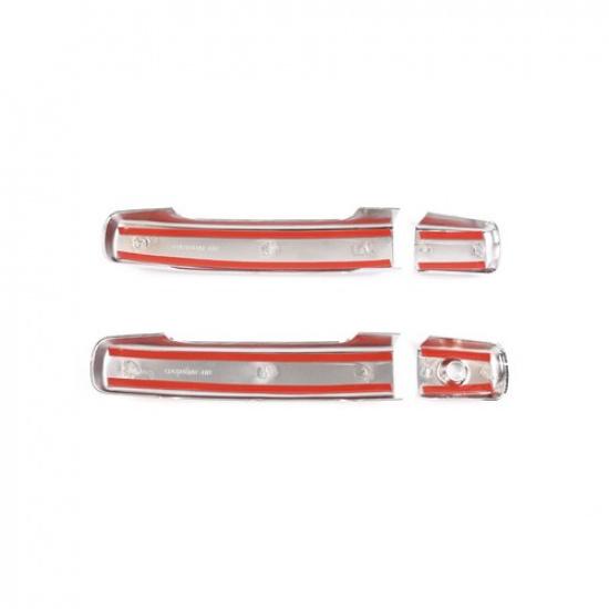 4pcs For 05-15 Nissan Frontier Chrome Door Handle Decorative Cover W/O Smart Key