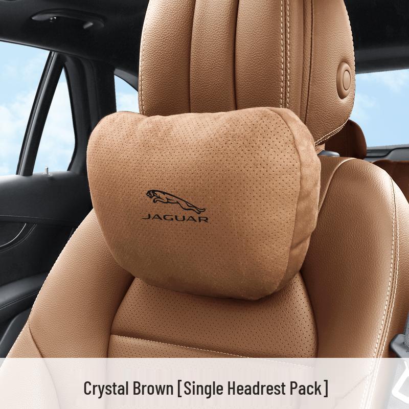 Atmungsaktive Nackenstützen-Kopfstützen aus Wildleder für Jaguar XEL/XFL/F-PACE Autositze