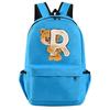 Little Bear 26 English Letters Backpack Teen School Bag for Girls Boy Backpack Bookbag for Kid Gifts Large Capacity Student Bag