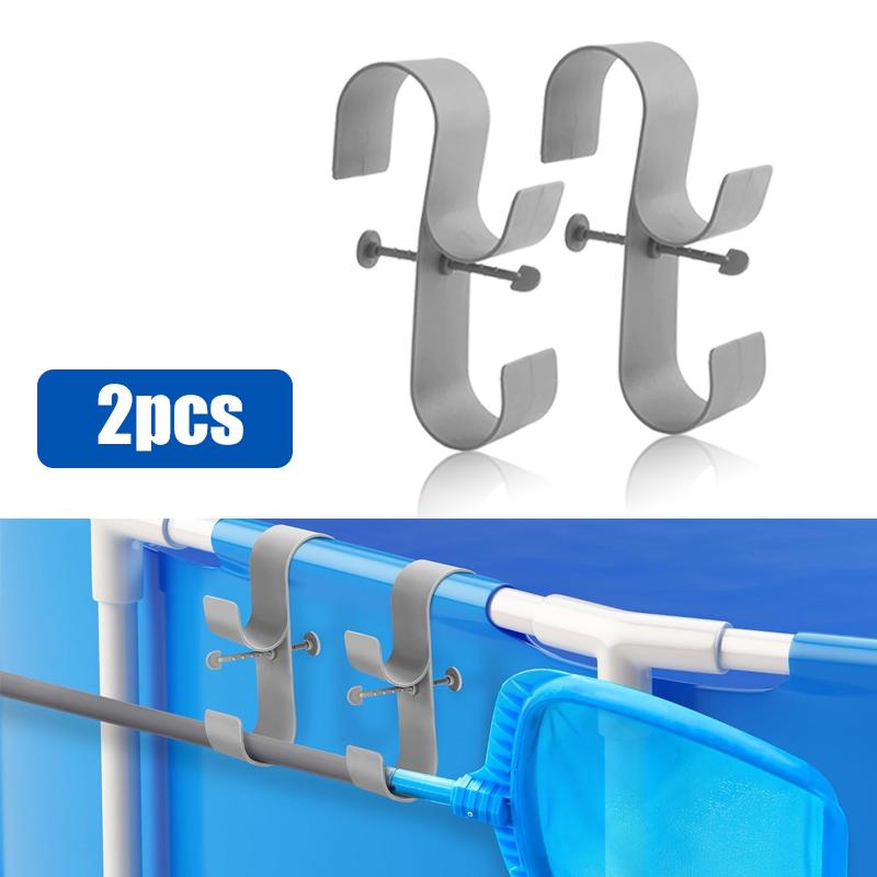 Swimming Pool Filter Pump 1.5m Hose, Pool Hooks for Poles Adjustabl Pool Pole Hanger for Above Ground Pools SAccessories
