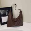 Vintage Red Wedding Bridal One Shoulder Bag Large Capacity Texture Soft Leather Handbag Temperament Casual Underarm Bags