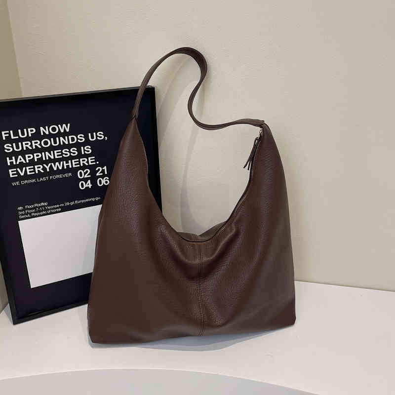 Vintage Red Wedding Bridal One Shoulder Bag Large Capacity Texture Soft Leather Handbag Temperament Casual Underarm Bags