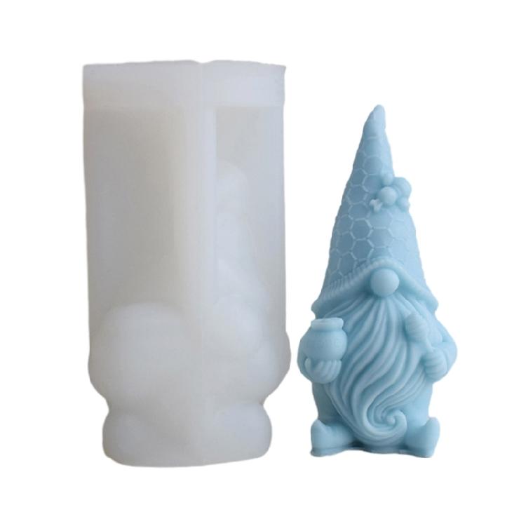 Силиконовая форма для рождественского гнома-свечи, форма для настольного украшения, форма для DIY-гипса