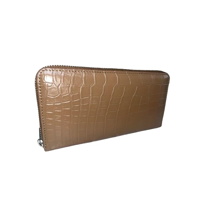 

[GUODI] long wallet round zipper mold crocodile genuine leather garcon coin purse ladies men s NB7-W223 Croco crocodile skin crocodile leather