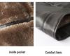 Men's Winter Warm Thickened Leather Jacket for Cycling & Outdoor, Mid-Aged to Dad's Style