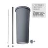 830ml Stainless Steel Insulated Tumbler With Wide Opening Straw Lid Bubble Tea Coffee Water Vacuum Thermos Cup Office