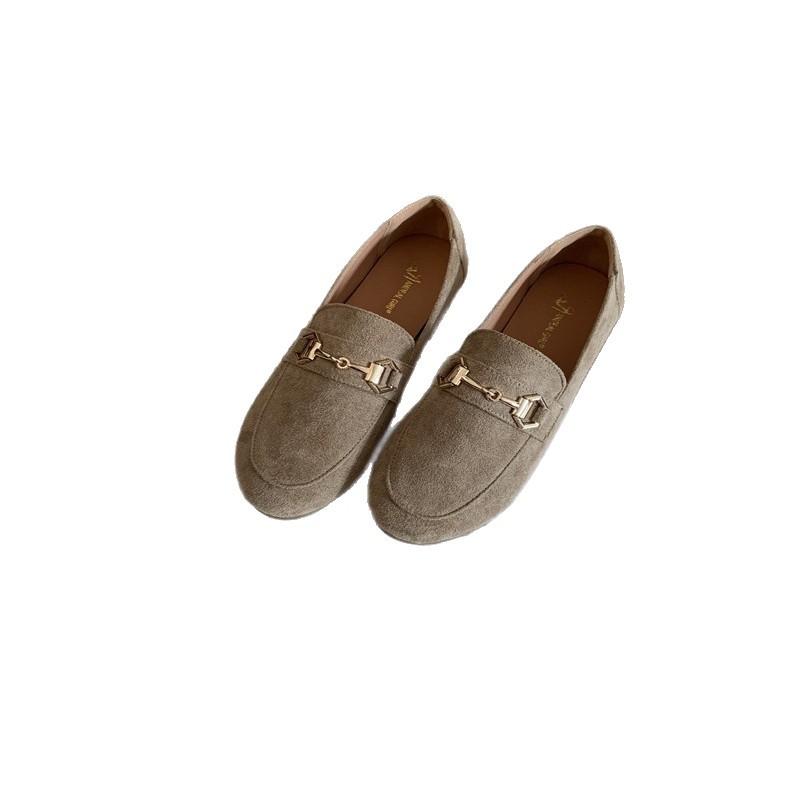 Doudou Shoes Soft Sole Comfortable Versatile Casual Ladyshoes One Pedal Driving Shoes Flat Loafers Women's Single Shoes