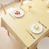 Vattentät Oljebeständig PVC-duk Bordskydd Dekorativ Matsalsbordsöverdrag för Hemmet Lättskött Tvättbar Bordsmatta