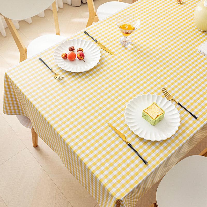 Vattentät Oljebeständig PVC-duk Bordskydd Dekorativ Matsalsbordsöverdrag för Hemmet Lättskött Tvättbar Bordsmatta