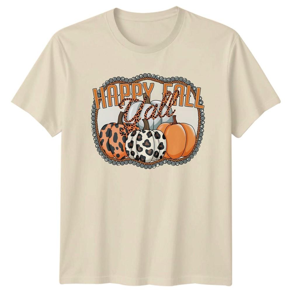 Happy Fall Yall Unisexs TShirt Autumn Pumpkin Gift For Her