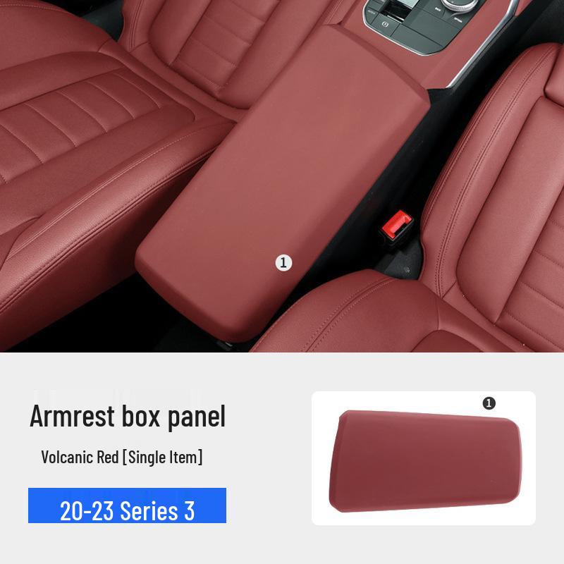 Накладка на подлокотник центральной консоли BMW для серий 3, 5, X3, X4, iX3/i3, X5, X6, X7 - Кожаный защитный чехол