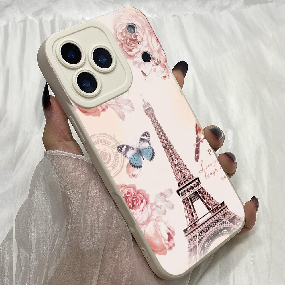 M564 Art Love London Paris Eiffel Angel Eyes Soft Phone Cases for iPhone Samsung Galaxy Xiaomi Rdemi Huawei Honor Infinix Realme OPPO Vivo All Model