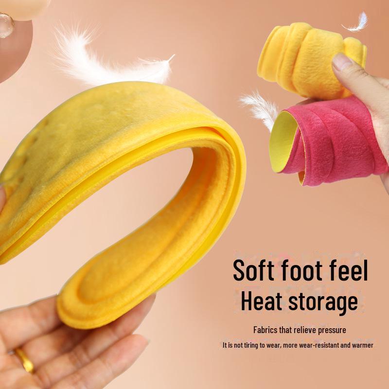 Palmilhas autoaquecidas unissex: Palmilhas de veludo quentes para o inverno, que absorvem o suor, desodorizam, são macias e aliviam a dor