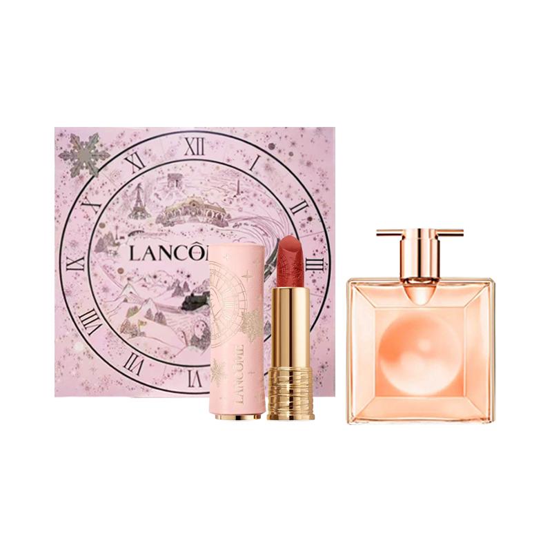 Lancôme idole это мой набор помада-парфюм 2025 Рождественский лимитированный подарочный набор туалетная вода EDT бергамот роза цветочный и фруктовый аромат красный
