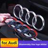 Modified four-Ring Black Logo A4 A3 A5 A7 Q3 Q5 Q7 Q2 A6 Logo Directly Covers The Front Logo Decorative Accessories Sticker