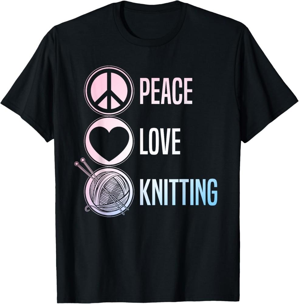 Funny Knitting Art For Women Men Knit Yarn Lover Knitter T-Shirt