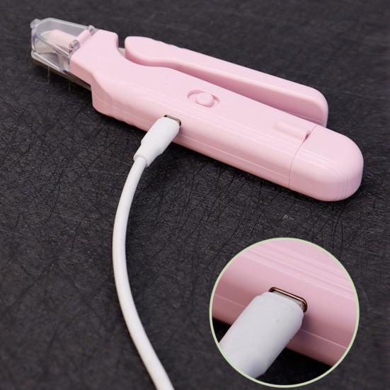 Tagliaunghie per Gatti e Cani 2-in-1 con Luce LED Ricaricabile USB per Cani Piccoli Medi Grandi Zampe Gatto Artigli Trimmer Elettrico per Unghie Animali Domestici Articoli per la Cura