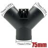 2X 42/60/75/90mm Air Vent Ducting T Piece Y Branch Pipe Connector Joiner Splitter For Webasto Eberspaecher Diesel Parking Heater