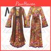 Vintage Disco Hippie Costume For Women 70s Retro Cosplay Outfit