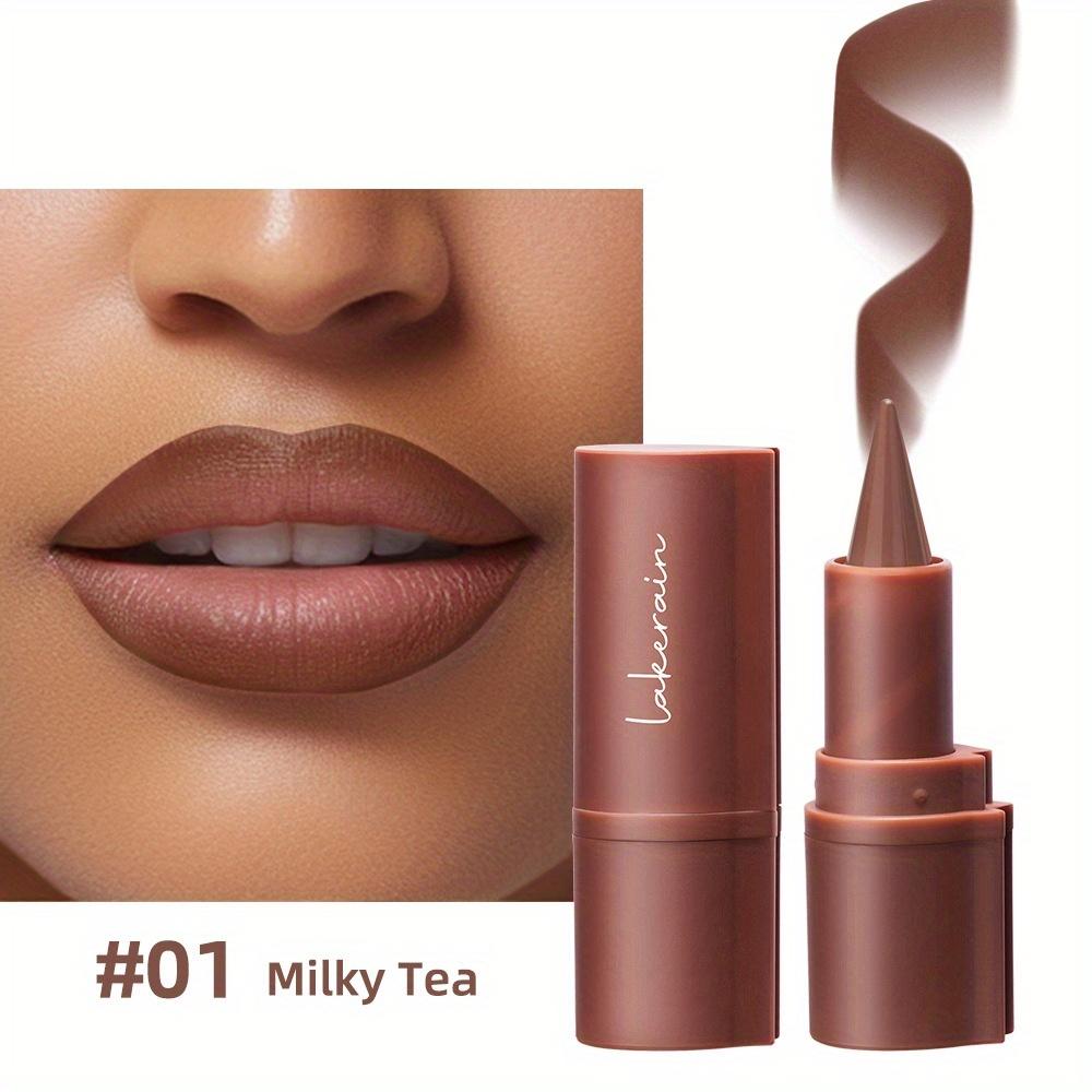 Lip Liner Pencil Purple Brown Pointed Head Lipliner Waterproof Non Sticky Matte Lipstick Gradient Lip Contouring Stick