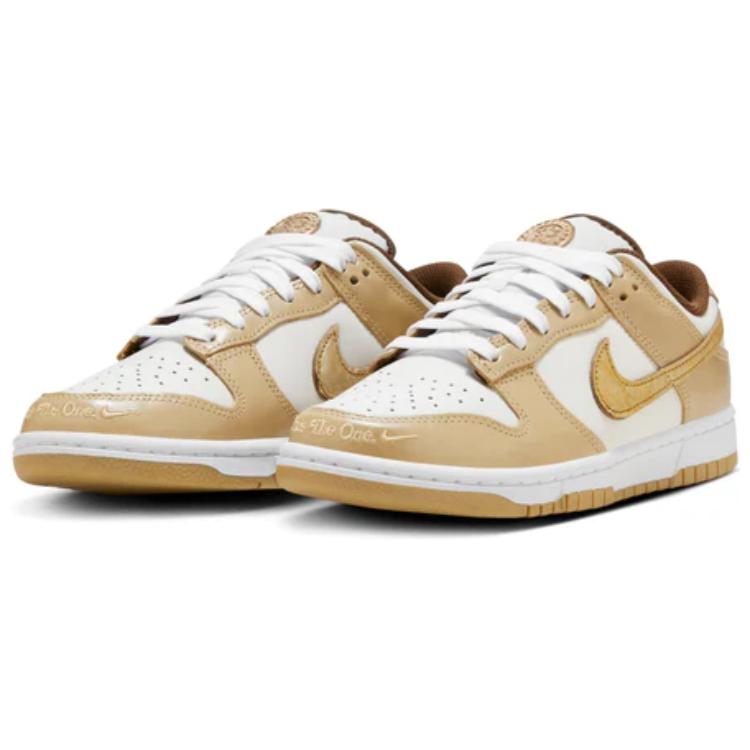 Nike  Dunk Low LX Be The One Women Sneakers Gold Phantom Metallic-Gold HM3695-071