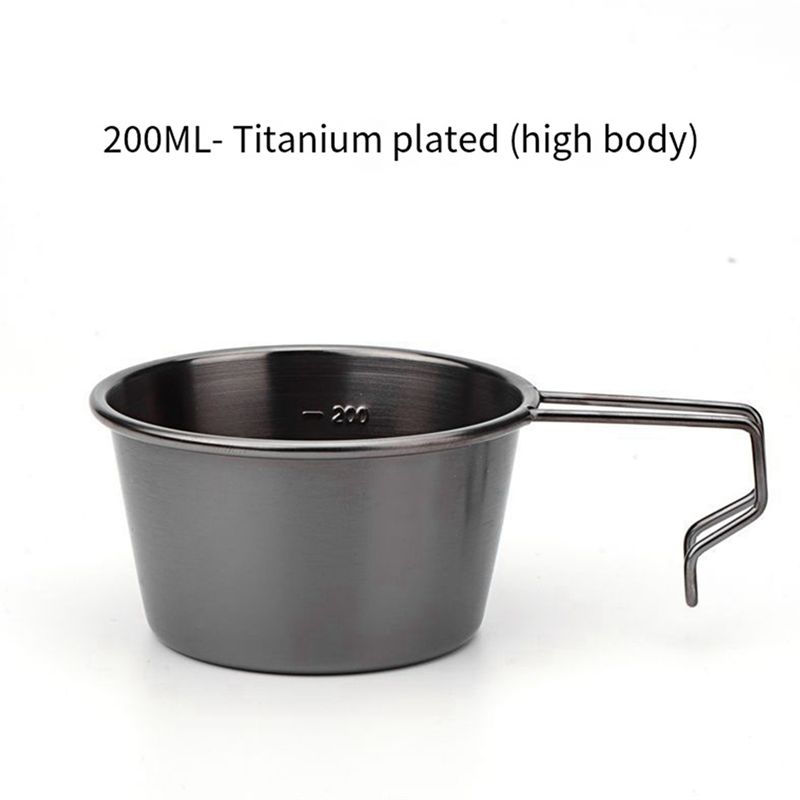 AEE2-Picnic Bowl Non-Stick Camping Cup With Handle Tableware Outdoor Cookware Cooking Bowl