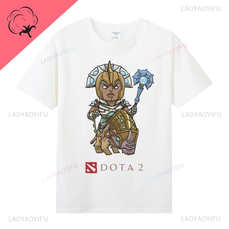 DOTA 2 Camiseta Famous Game TShirt Ropa Hombre 100 Cotton Crewneck Casual Classic Gamer Lover Gifts Tops Graphic T Shirts