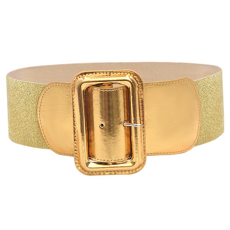 Belt Women Waist Stretch Elastic Wide Buckle Ladies Dress Waistband Strap Casual