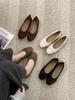Fashion IPPEUM Mary Janes Shoes Round Toe Red Ballet Flats Black 2025 New Soft Women Leather Ballerina Shoes
