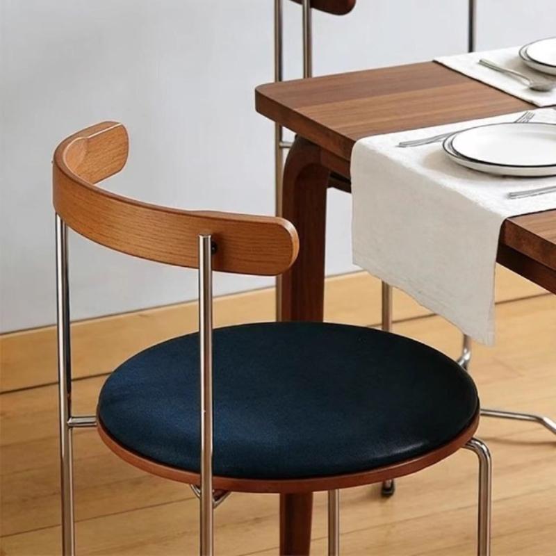 Foldable Dining Chair Minimalist Solid Wood Chairs Portable with Backrest Makeup Chair Nordic Relax Chairs Kitchen Furniture