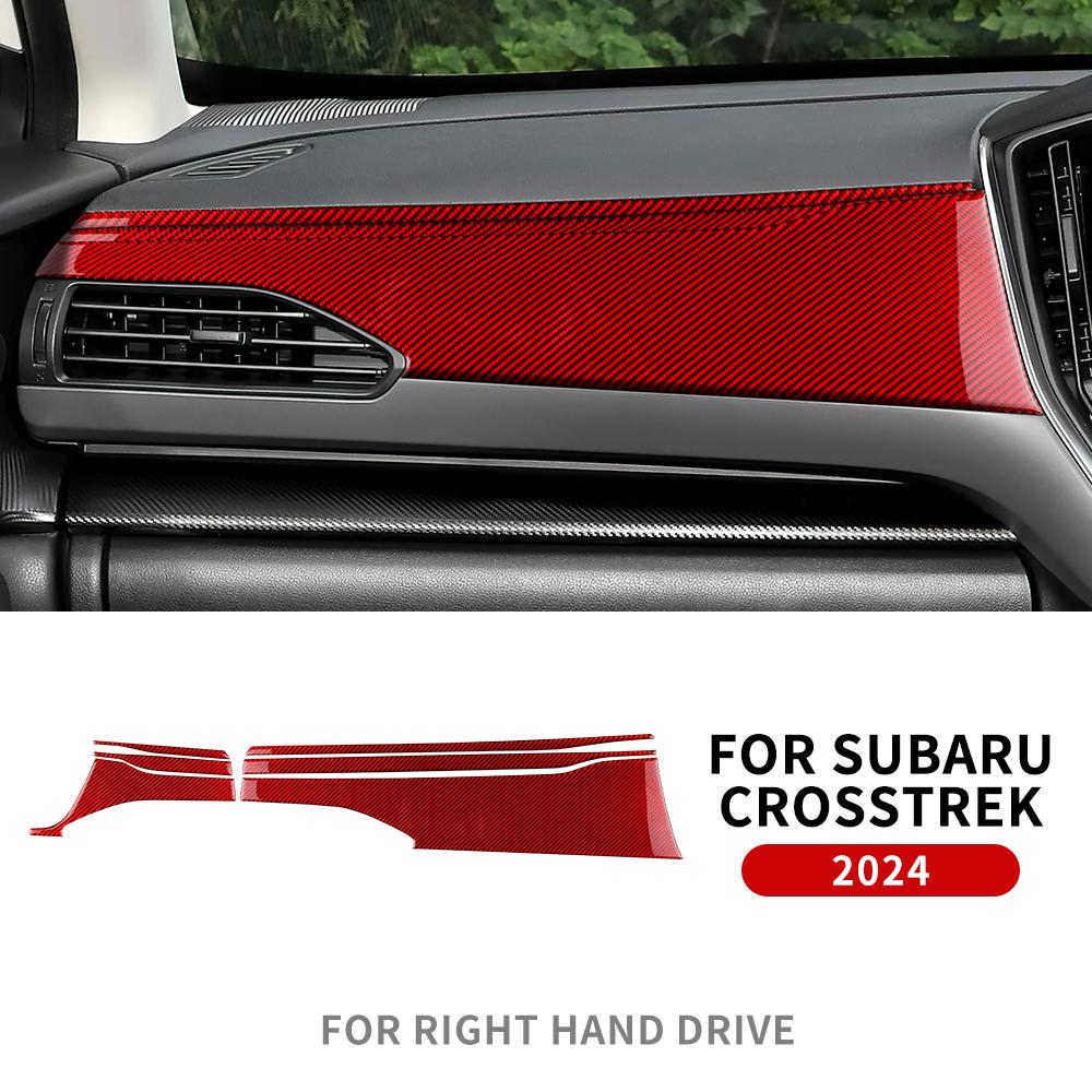 Real Soft Carbon Fiber Sticker For Subaru Crosstrek Impreza 2025 2025 WRX 2025-2025 RHD LHD Car Dashboard Panel Interior Trim